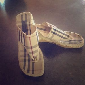 Burberry wedge sandals